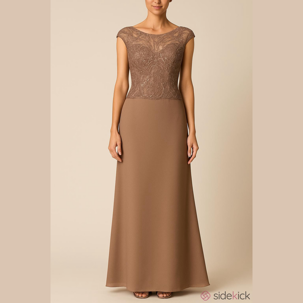 Jade Couture by Jasmine Elegant Mother Of The Bride Dress K188013 In Mocha 28